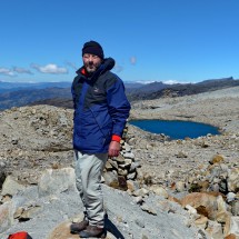 Tommy on the viewpoint Mirador Laguna Grande